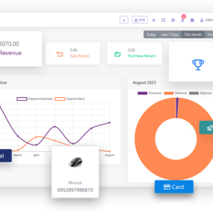Sistema de gestión de inventario con POS, gestión de recursos humanos y contabilidad